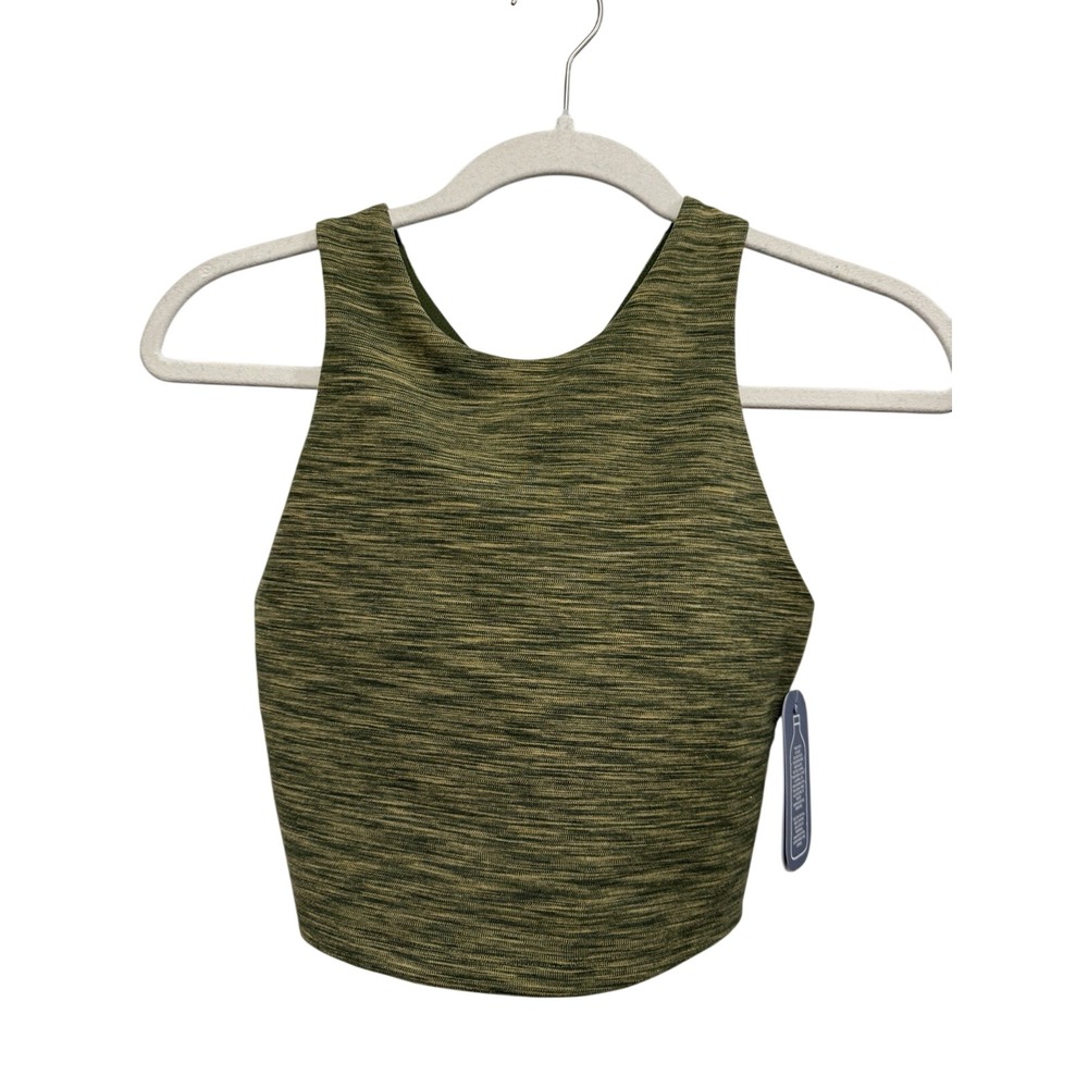MTA Sport Low Impact Sports Bra Women's S Green Yellow Space dye Athletic New
